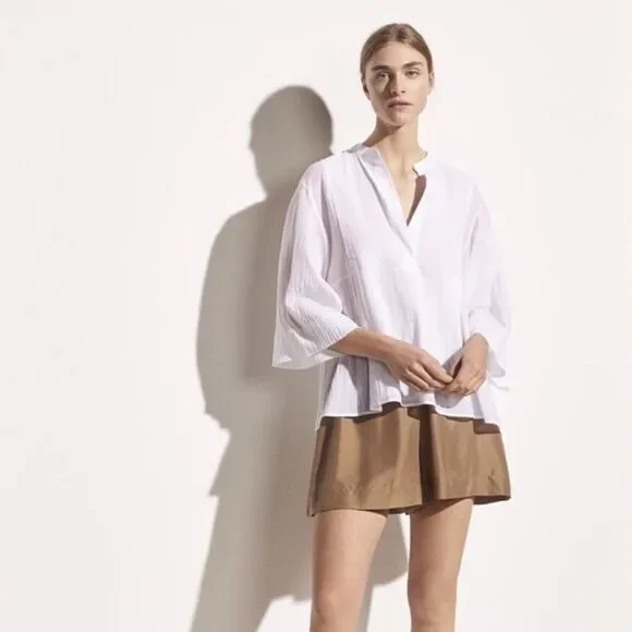 Vince Gauze Cotton Top Blouse - Picture 1 of 9